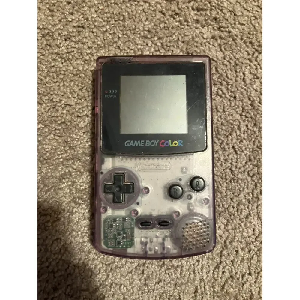 Nintendo Game Boy Color Handheld System - Atomic Purple - Tested NO BACKPLATE